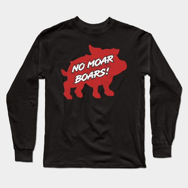 Wild Boar Quote Long Sleeve T-Shirt by Imutobi